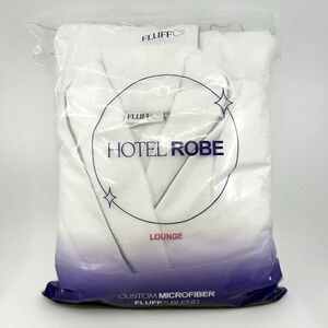 FluffCo Hotel Robe Lounge Robe Small/Med Unisex Premium Hotel Robe NEW SEALED